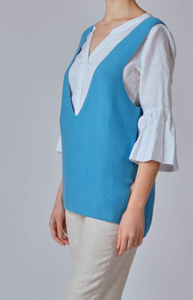 Canotta in maglia di cotone