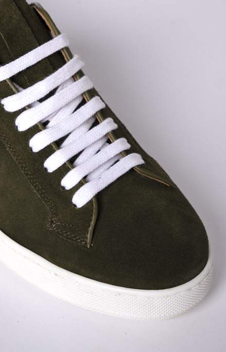 Sneakers in pelle scamosciata
