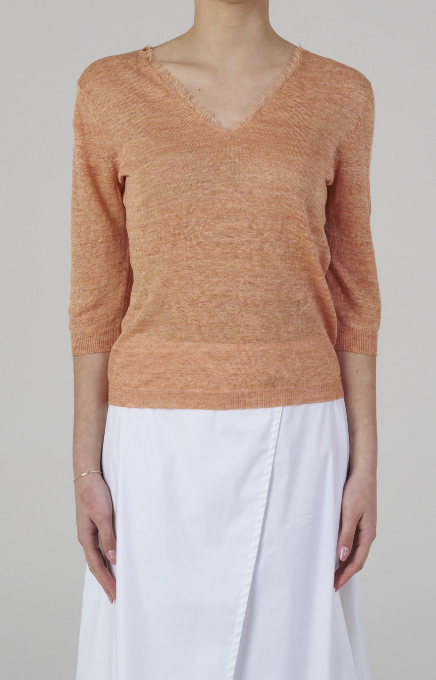 Maglia in jersey di lino ultra-light