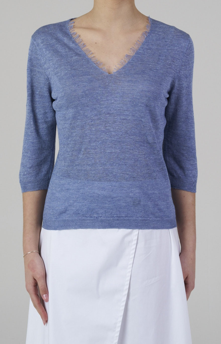 Maglia in jersey di lino ultra-light