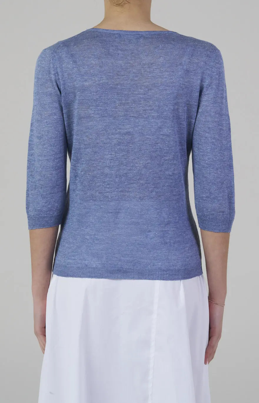 Maglia in jersey di lino ultra-light