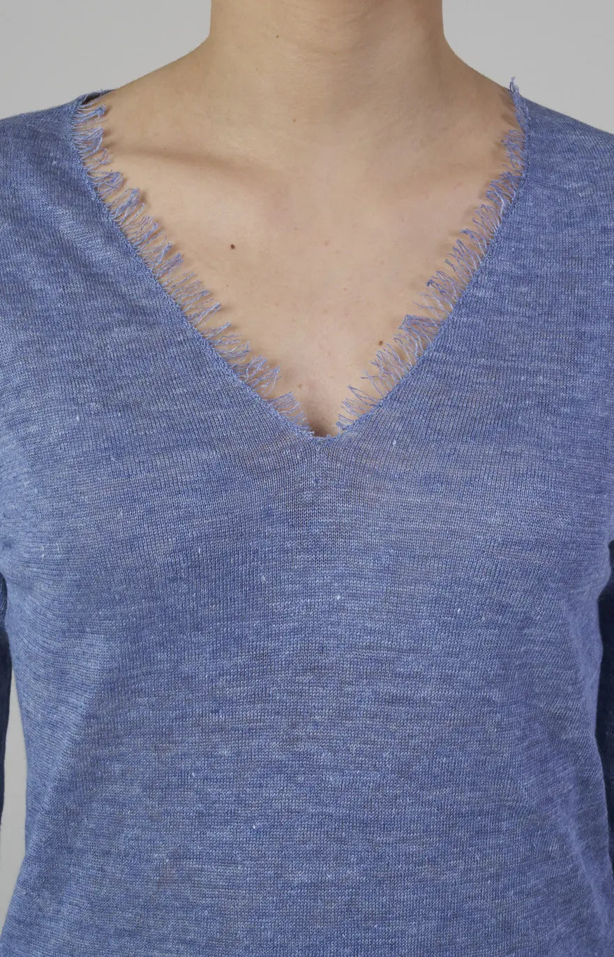 Maglia in jersey di lino ultra-light