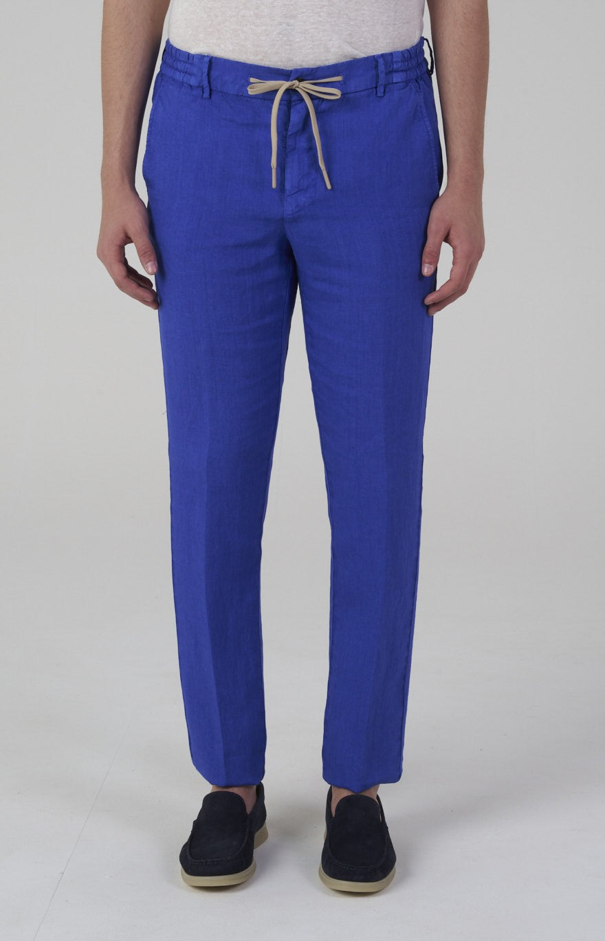 “Leisure Fit” linen trousers