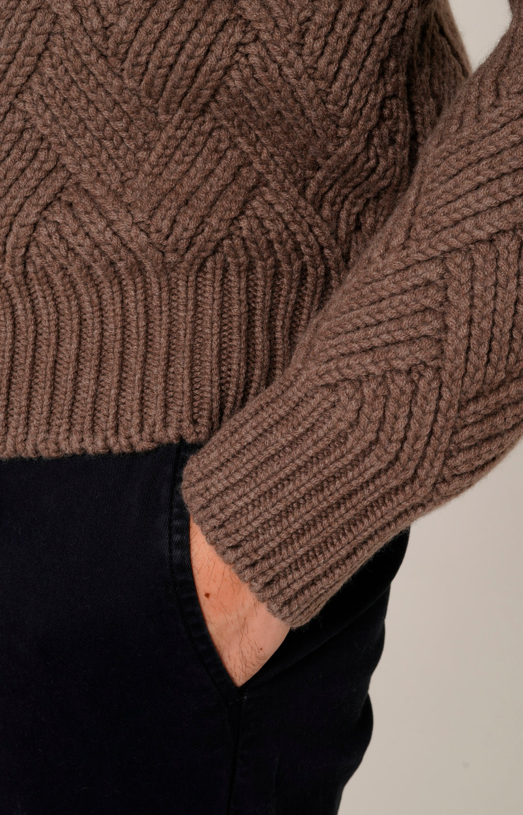 Bomber zip in lana e cashmere