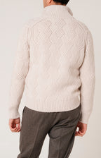 Bomber zip in lana e cashmere