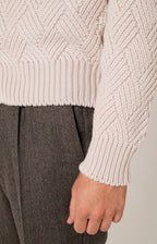 Bomber zip in lana e cashmere