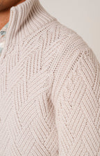 Bomber zip in lana e cashmere