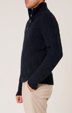 Bomber zip in lana e cashmere