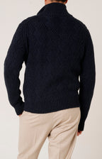 Bomber zip in lana e cashmere