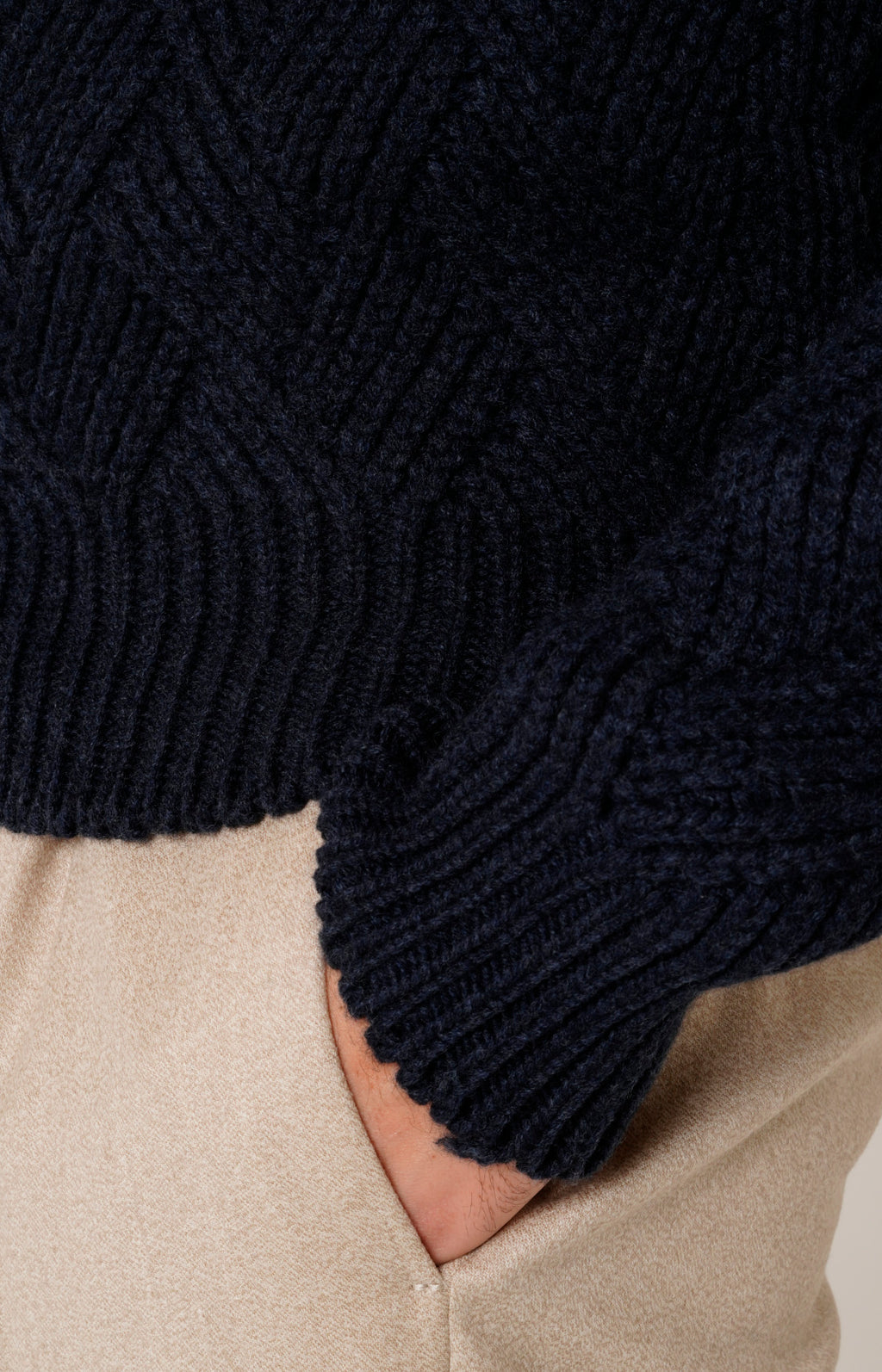 Bomber zip in lana e cashmere