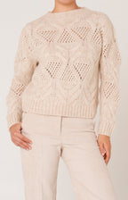 Alpaca and cashmere crewneck