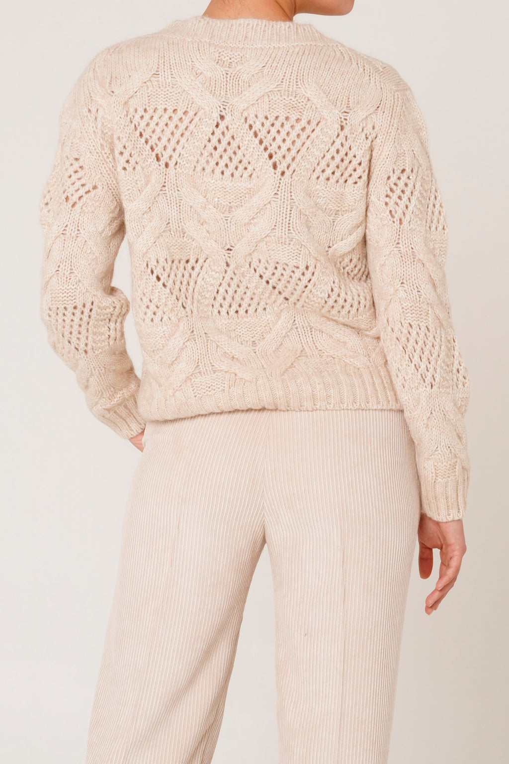 Alpaca and cashmere crewneck