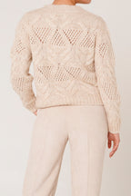 Alpaca and cashmere crewneck