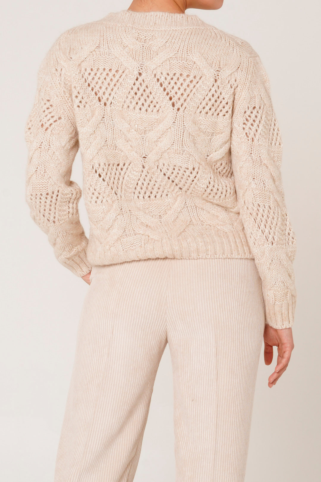 Girocollo in alpaca e cashmere