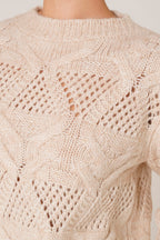 Alpaca and cashmere crewneck