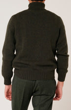 Dolcevita in lana a trecce