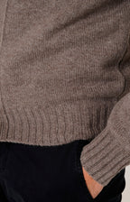 Cardigan overshirt in lana