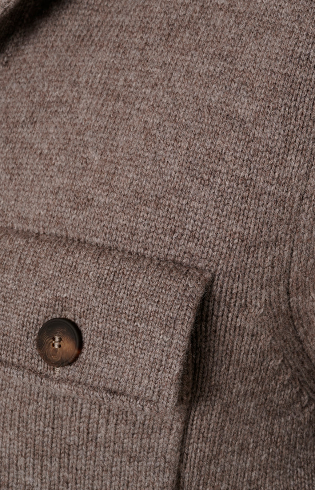 Cardigan overshirt in lana