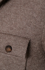 Cardigan overshirt in lana