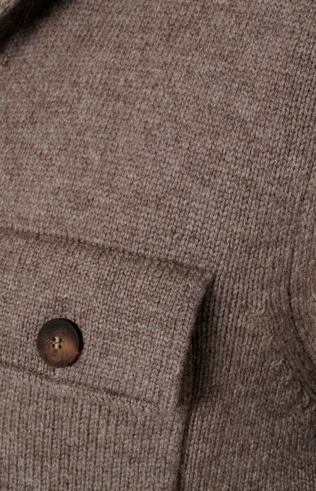 Cardigan overshirt in lana