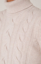 Dolcevita in lana a trecce