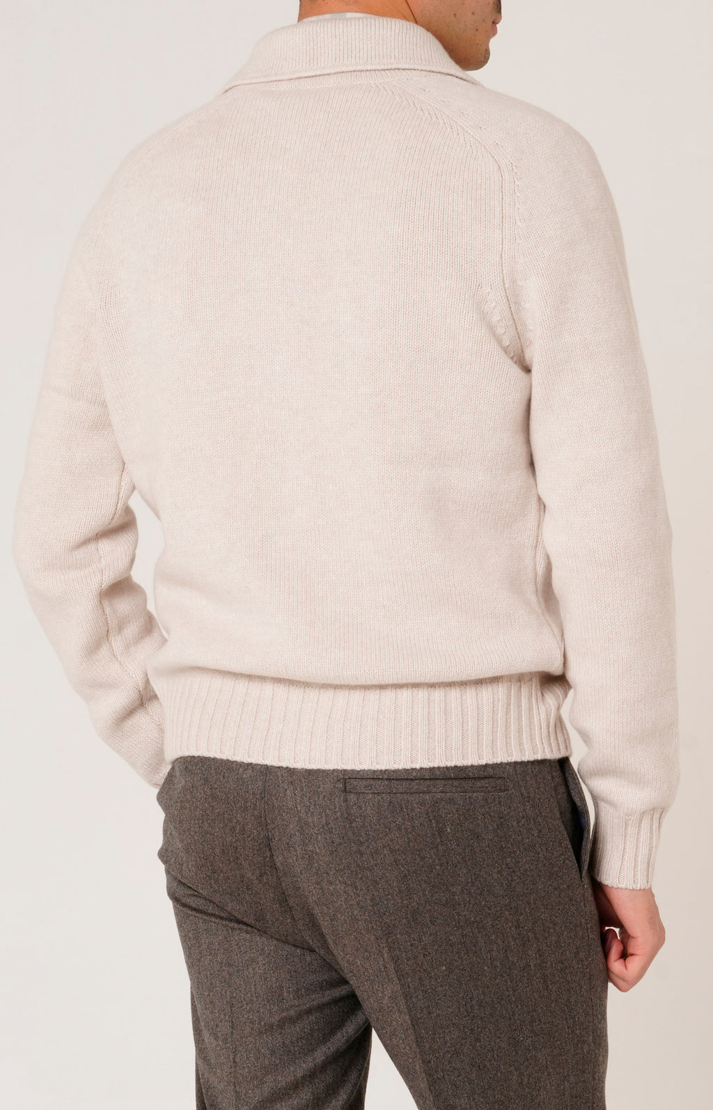 Cardigan overshirt in lana