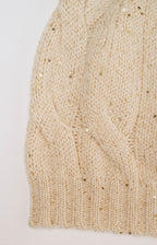 Berretto a trecce in lana e cashmere