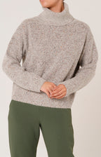 Melange alpaca turtleneck