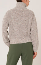 Melange alpaca turtleneck