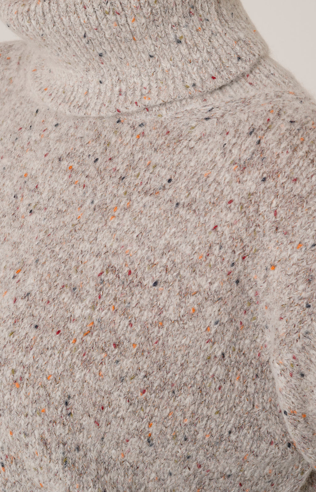Melange alpaca turtleneck
