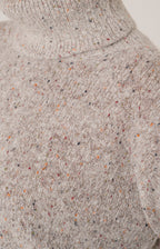 Melange alpaca turtleneck