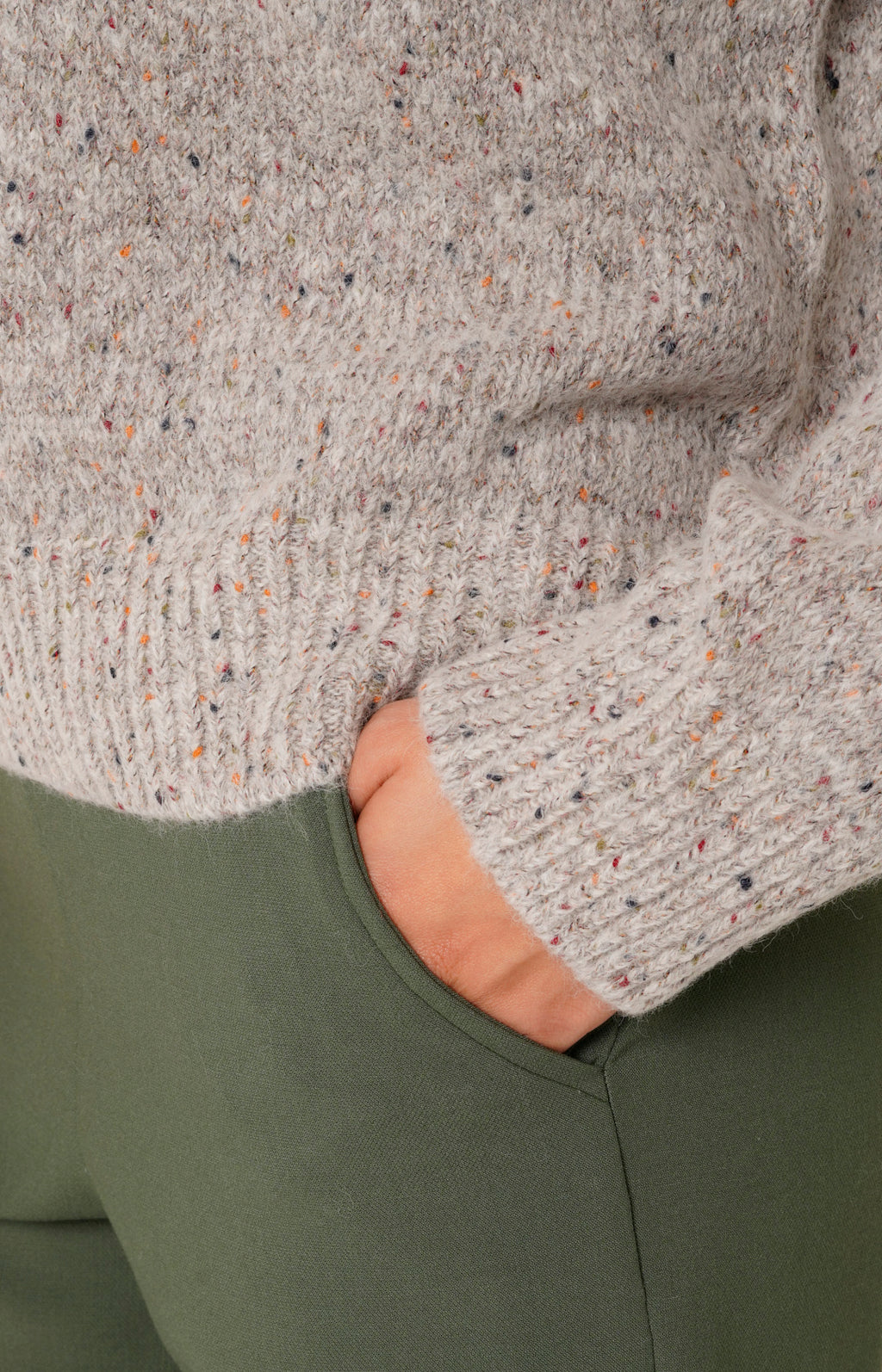 Melange alpaca turtleneck
