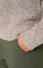 Melange alpaca turtleneck