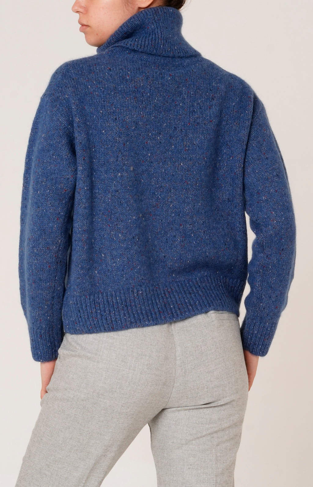 Melange alpaca turtleneck