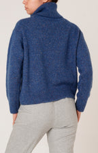 Melange alpaca turtleneck