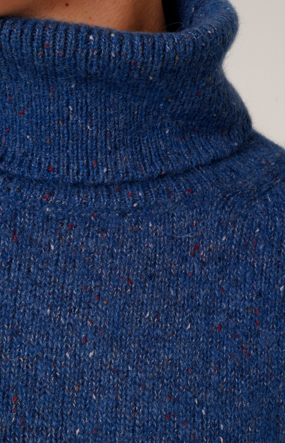 Melange alpaca turtleneck