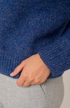 Melange alpaca turtleneck