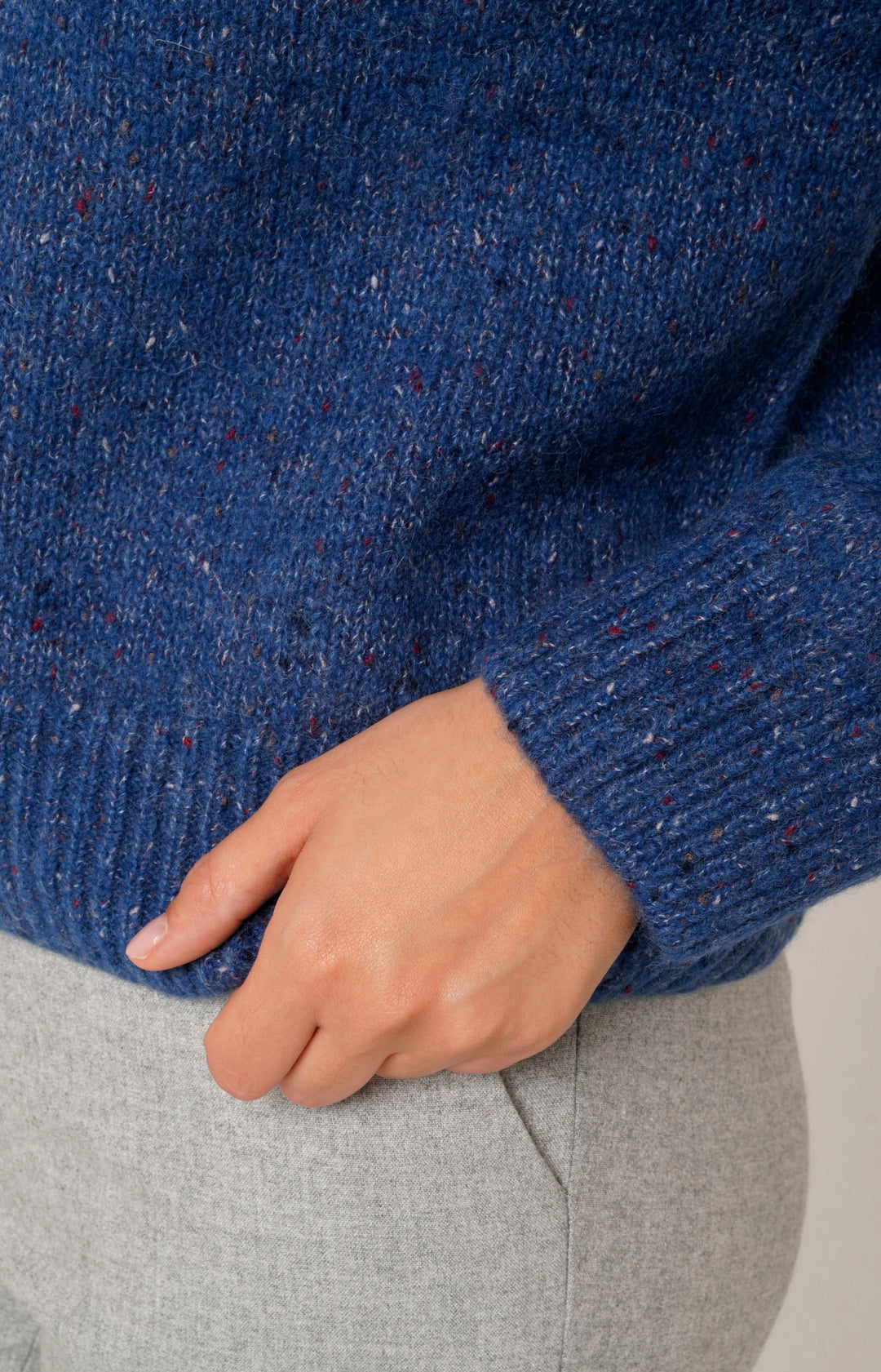 Melange alpaca turtleneck