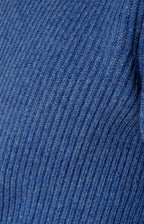 Girocollo in cashmere a coste