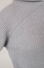 Mohair zip-up bomber jacket with hood