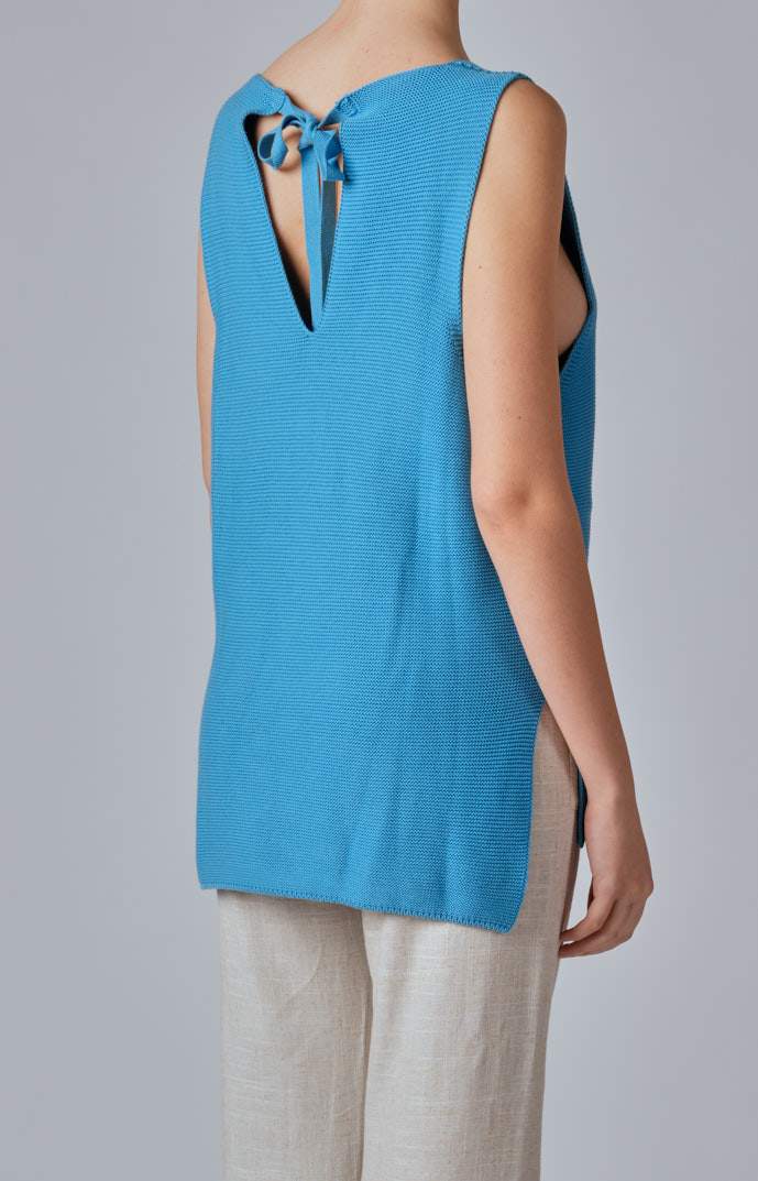 Cotton knit tank top