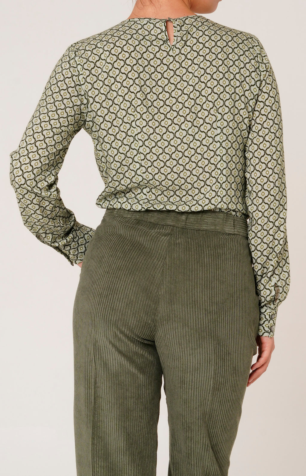 Tailleur in velluto a coste