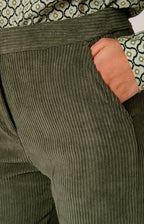 Tailleur in velluto a coste