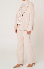 Tailleur in velluto a coste