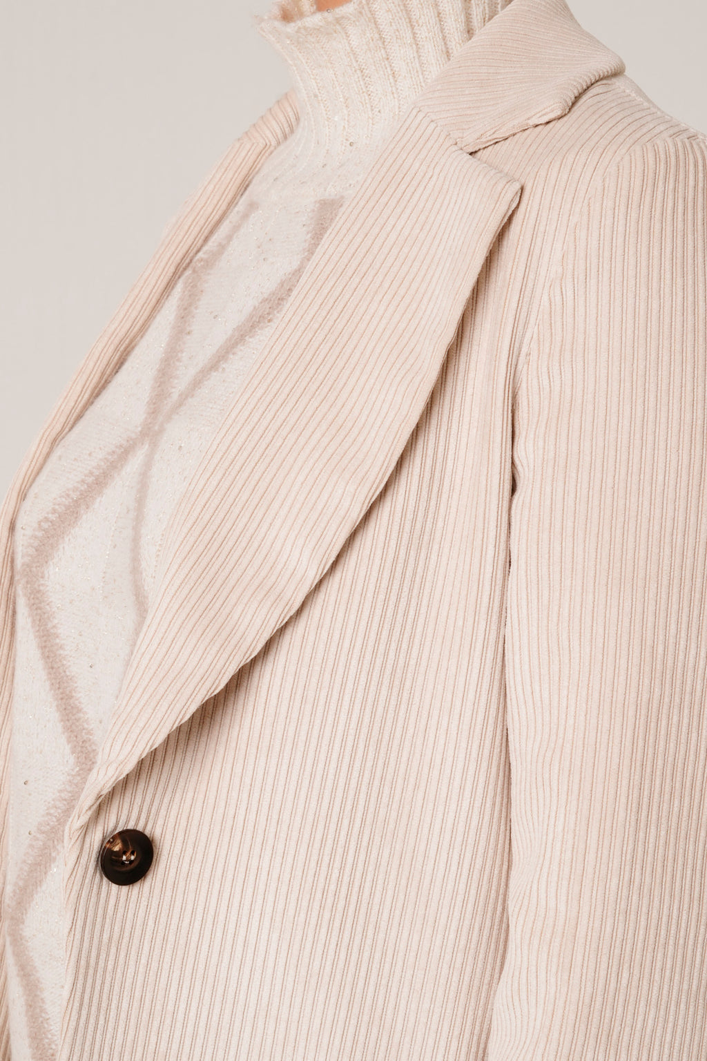 Tailleur in velluto a coste