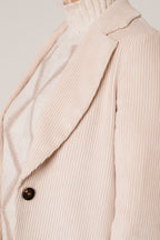 Tailleur in velluto a coste