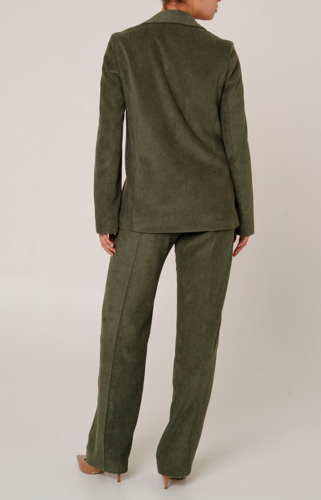 Tailleur in velluto a coste