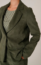 Tailleur in velluto a coste