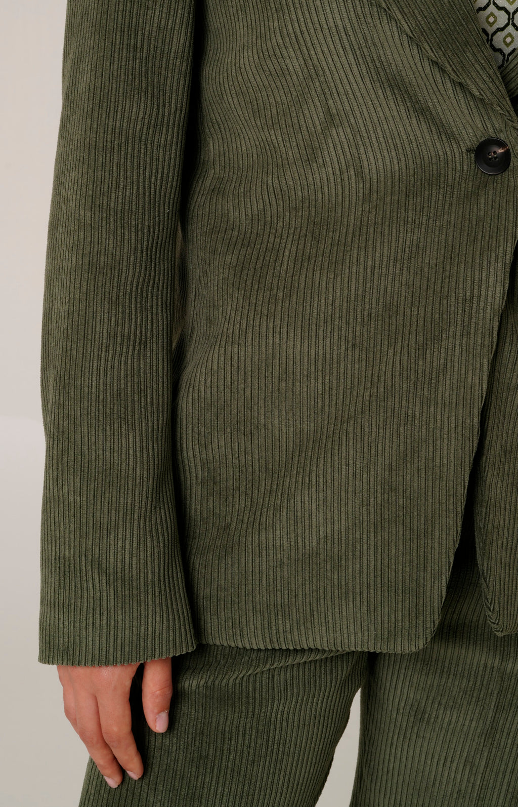 Tailleur in velluto a coste