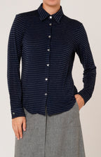 Camicia in jersey rigato